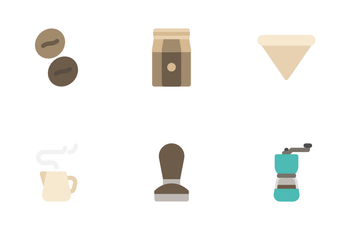 Coffee Cafe (Flat) Icon Pack