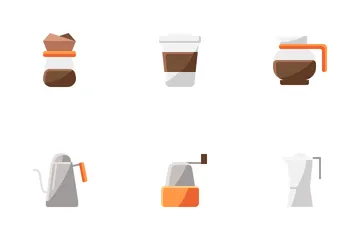 Coffee Cafe (flat) Icon Pack