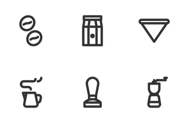 Coffee Cafe (Line) Icon Pack