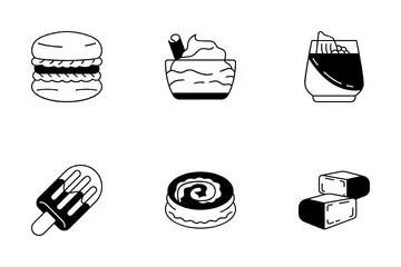 Coffee Desserts Icon Pack