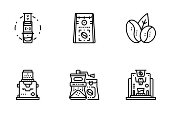 Coffee Element Icon Pack
