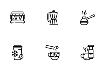 Coffee Energy Drink Icon Pack