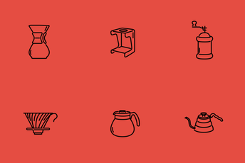 Coffee Equipment Icon Pack