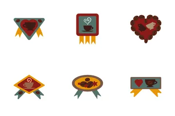 Coffee Labels Icon Pack