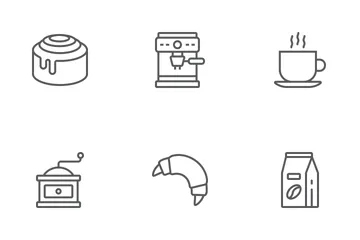 Coffee Line Icons Icon Pack