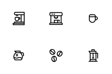 Coffee Outline Icon Pack