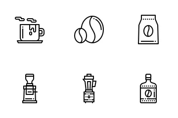 Coffee Outline Icon Icon Pack