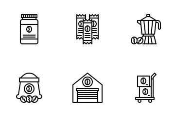 Coffee Production Icon Pack