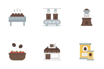 Coffee Production Icon Pack