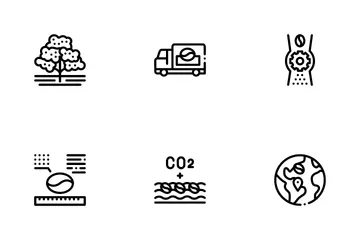 Coffee Production Icon Pack