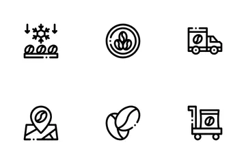 Coffee Production Icon Pack