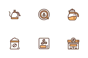 Coffee Shop And Eatery Icon Pack