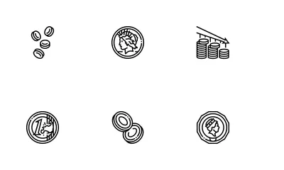 Coin Gold Money Cash Bank Icon Pack