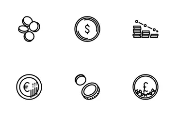 Coin Money Business Icon Pack