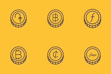 Coins & Currencies Icon Pack