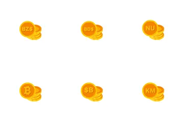 Coins Stack Icon Pack