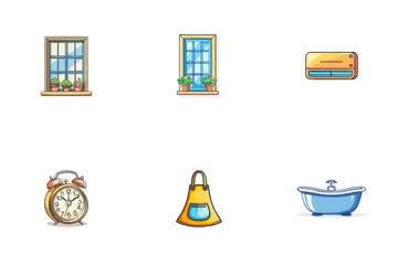 Coisas de casa Pacote de Ícones
