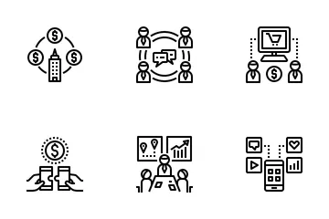 Colaboración de Negocios Paquete de Iconos