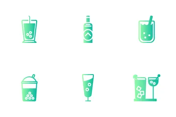Cold Drinks Icon Pack