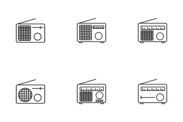 Colección de radio Paquete de Iconos