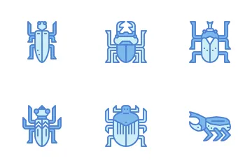 Recolección de insectos Paquete de Iconos