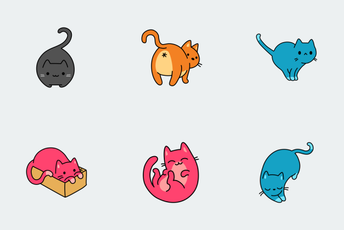 Color Cats Icon Pack