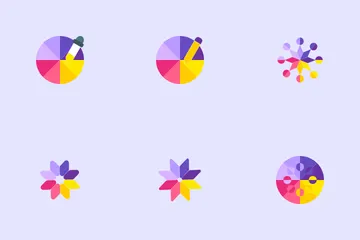 Color Wheels / Shaped Color Circles Icon Pack