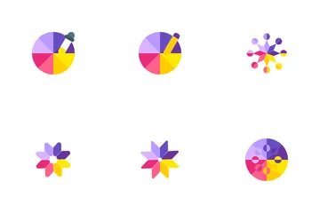 Color Wheels / Shaped Color Circles Icon Pack