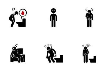 Colorectal Cancer Icon Pack