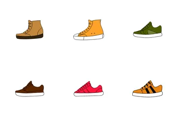 Colored Sneaker Icon Pack