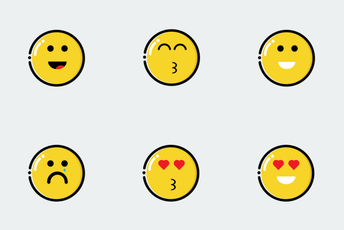 Colorful Emojis Icon Pack