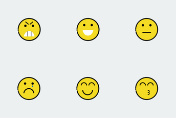 Colorful Emojis Icon Pack