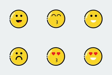 Colorful Emojis Icon Pack