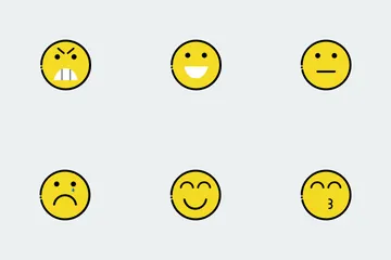 Colorful Emojis Icon Pack