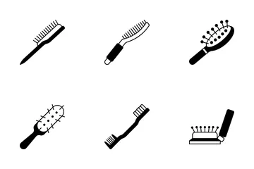 Combs And Hairbrushes Icon Pack