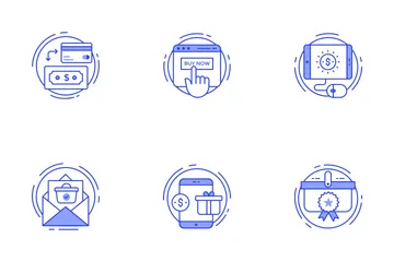 Comercio electrónico y compras Paquete de Iconos