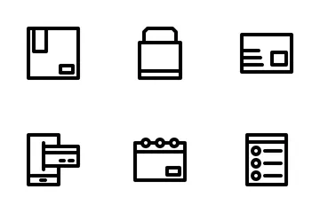 Comercio electrónico y compras Paquete de Iconos