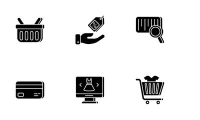 Comercio electrónico y compras Icon Pack