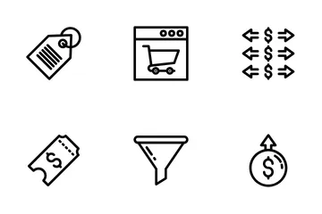 Comercio electrónico Paquete de Iconos