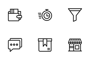 Comercio electrónico Paquete de Iconos