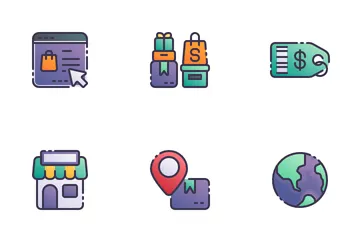 Comercio electrónico Paquete de Iconos