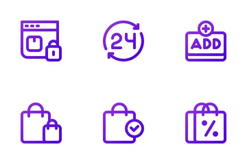 Comercio electrónico Icon Pack