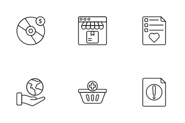 Comercio electrónico Paquete de Iconos