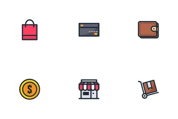 Comercio electrónico Icon Pack