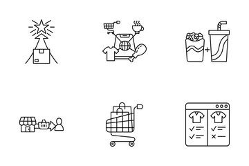 Comercio electrónico Paquete de Iconos