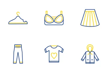 Comercio electrónico de moda Icon Pack