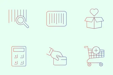 Comercio electrónico y compras Icon Pack