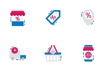 Comércio eletrônico Pacote de Ícones