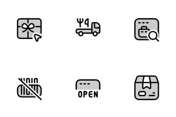 Comércio eletrônico Pacote de Ícones