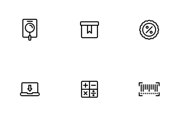 Comércio eletrônico Pacote de Ícones